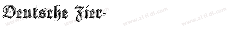 Deutsche Zier字体转换